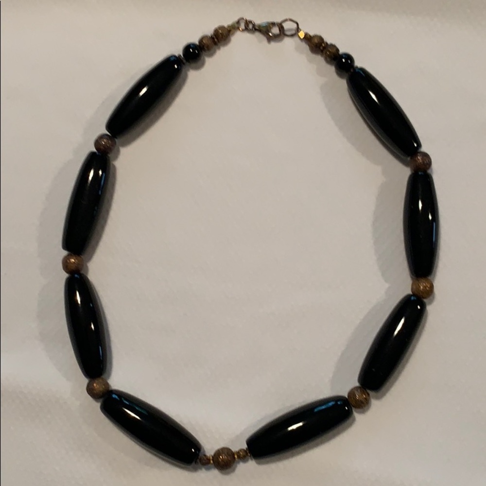 Beautiful Black Onyx necklace and earrings